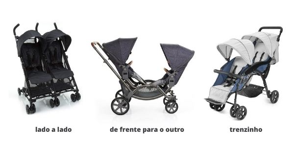 carrinho de gêmeos